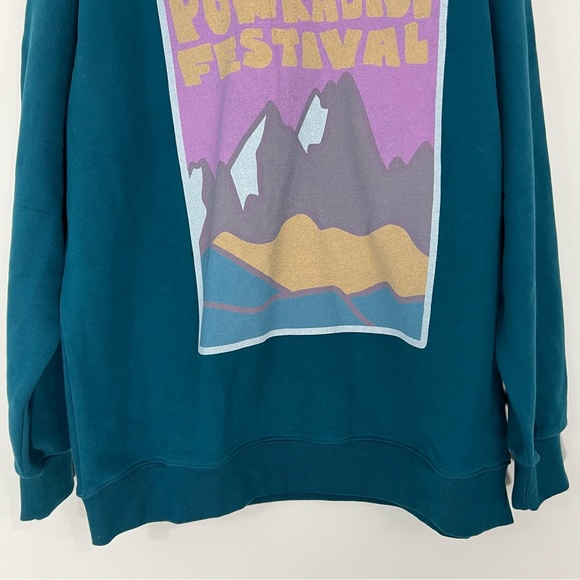 Notice The Reckless Retro Powradise Festival Graphic Sweatshirt Pullover - Picture 3 of 6